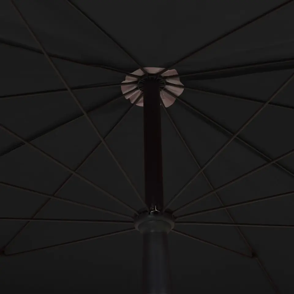 vidaXL - Parasol - Zwart