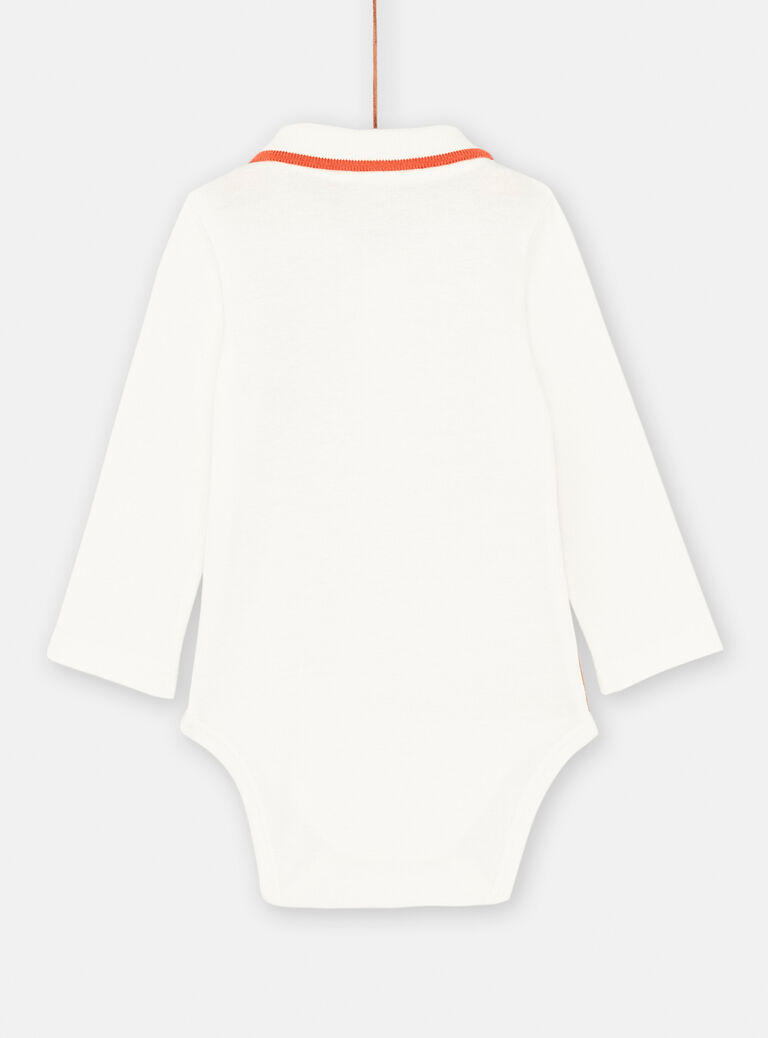 Body manches longues avec col polo pour bébé garçon