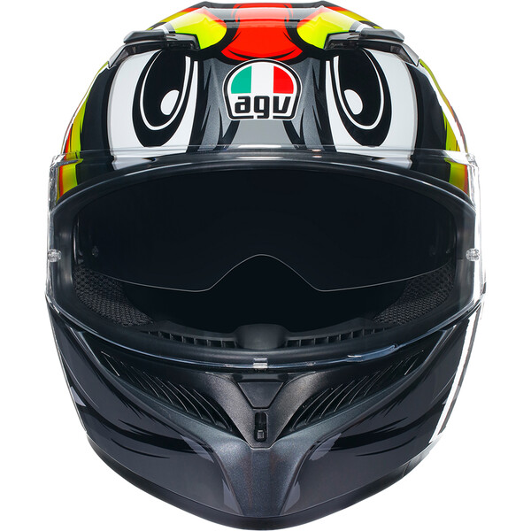 AGV - Casque K3 Birdy 2.0 Gris / Jaune / Rouge