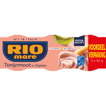 Rio Mare Tonijnmoot in Olijfolie MSC 3 x 65 g