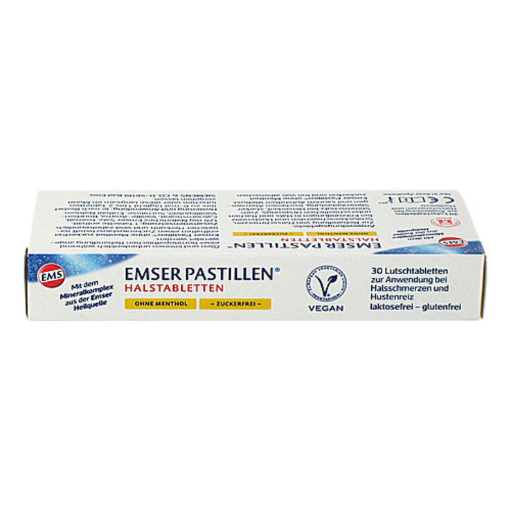 EMSER PASTILLEN® ohne Menthol, zuckerfrei mit Vanille, 30 St