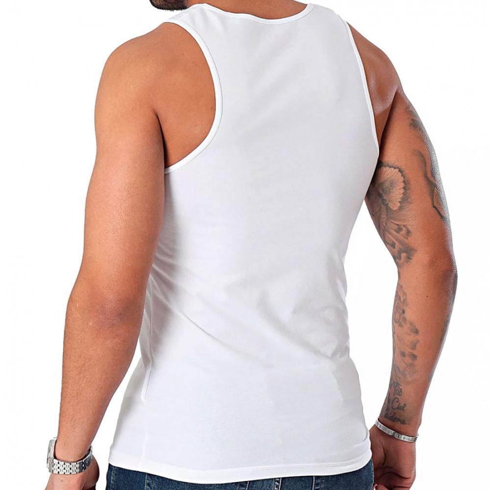 Guess Débardeur Blanc Homme Guess Caleb