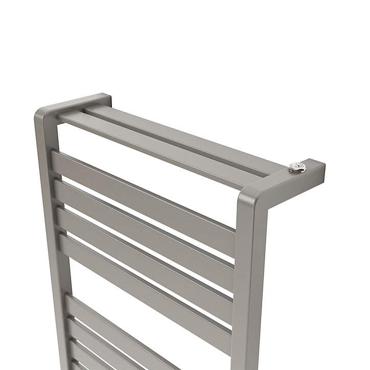 Sèche-serviettes eau chaude GoodHome Loreto vertical gris/argent 679 W