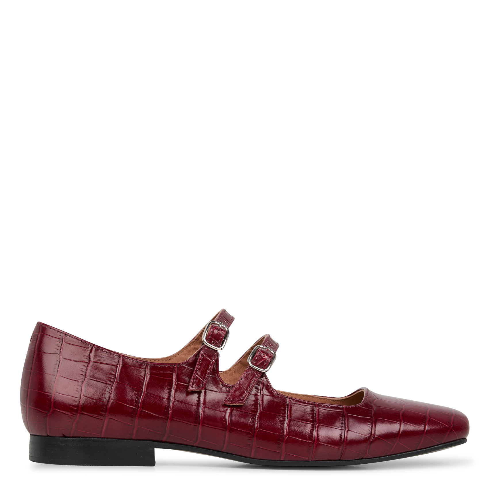 AURELLA - Babies en cuir | Rouge