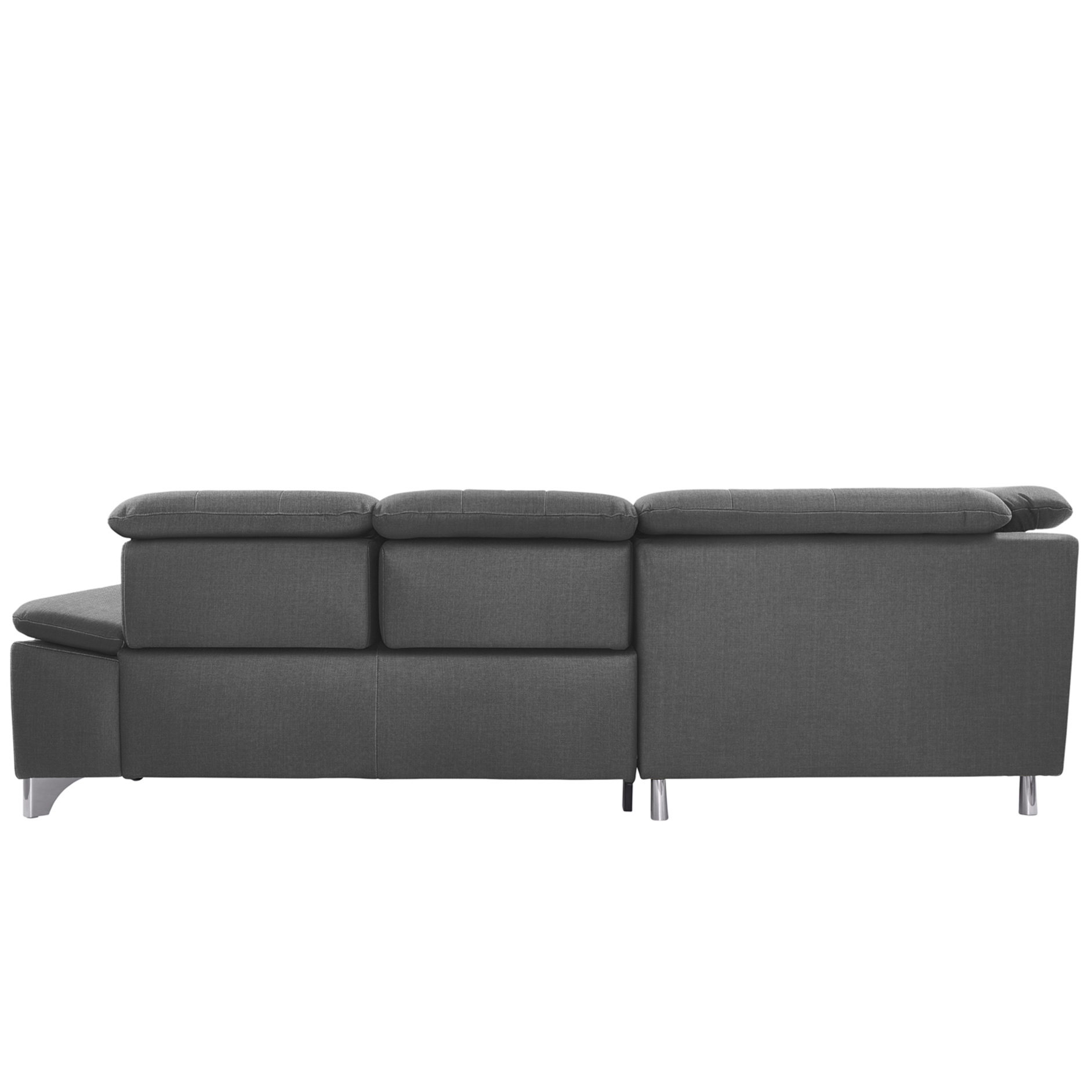 polsterpower Ecksofa - Miro grau - Basismodell - links