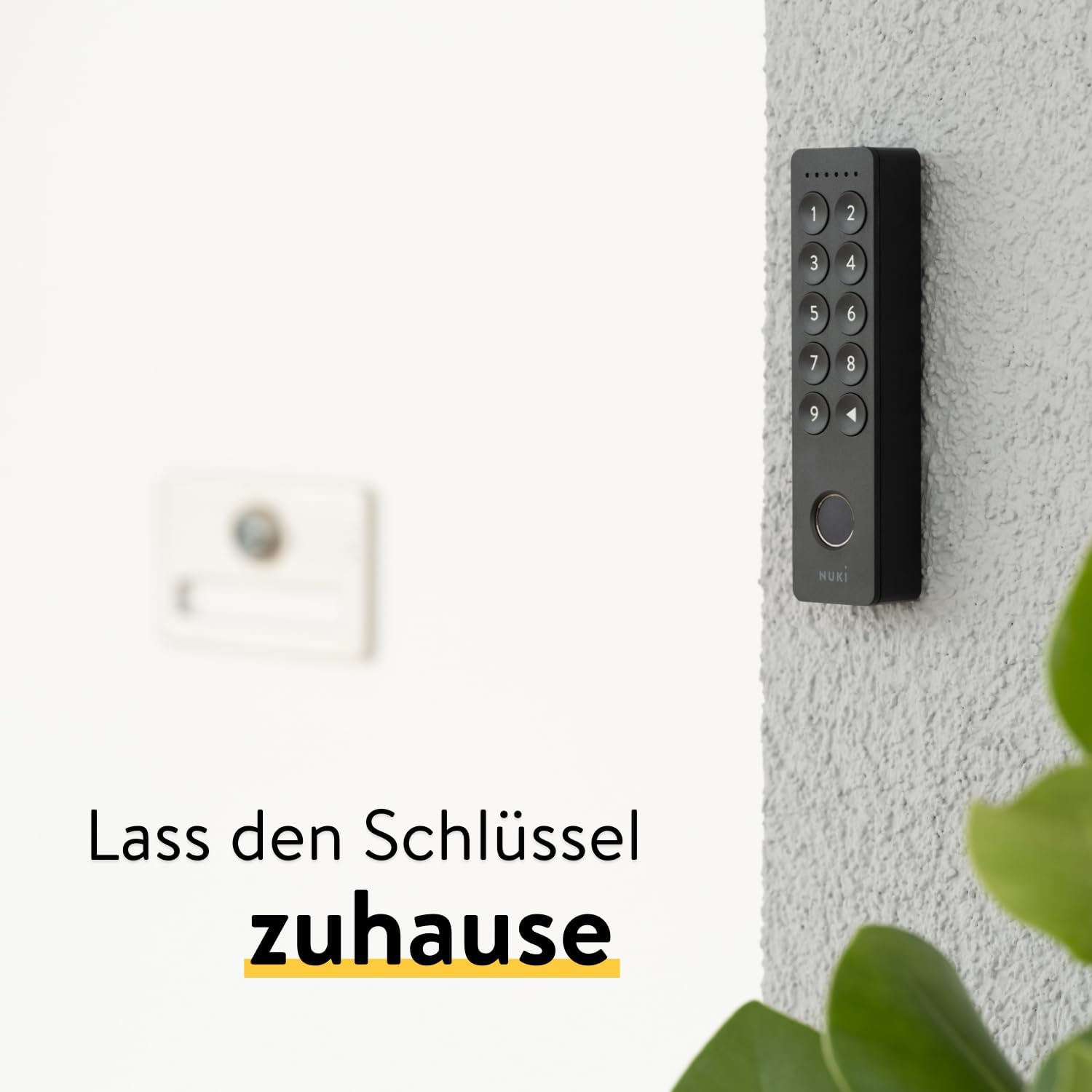 Nuki Keypad 2, Tür mit Code oder Fingerprint schnell und komfortabel öffnen, perfektes Zubehör für Nuki Smart Lock, Bluetooth