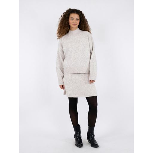 Neo Noir Paulina Striktrøje, Beige Melange, 42