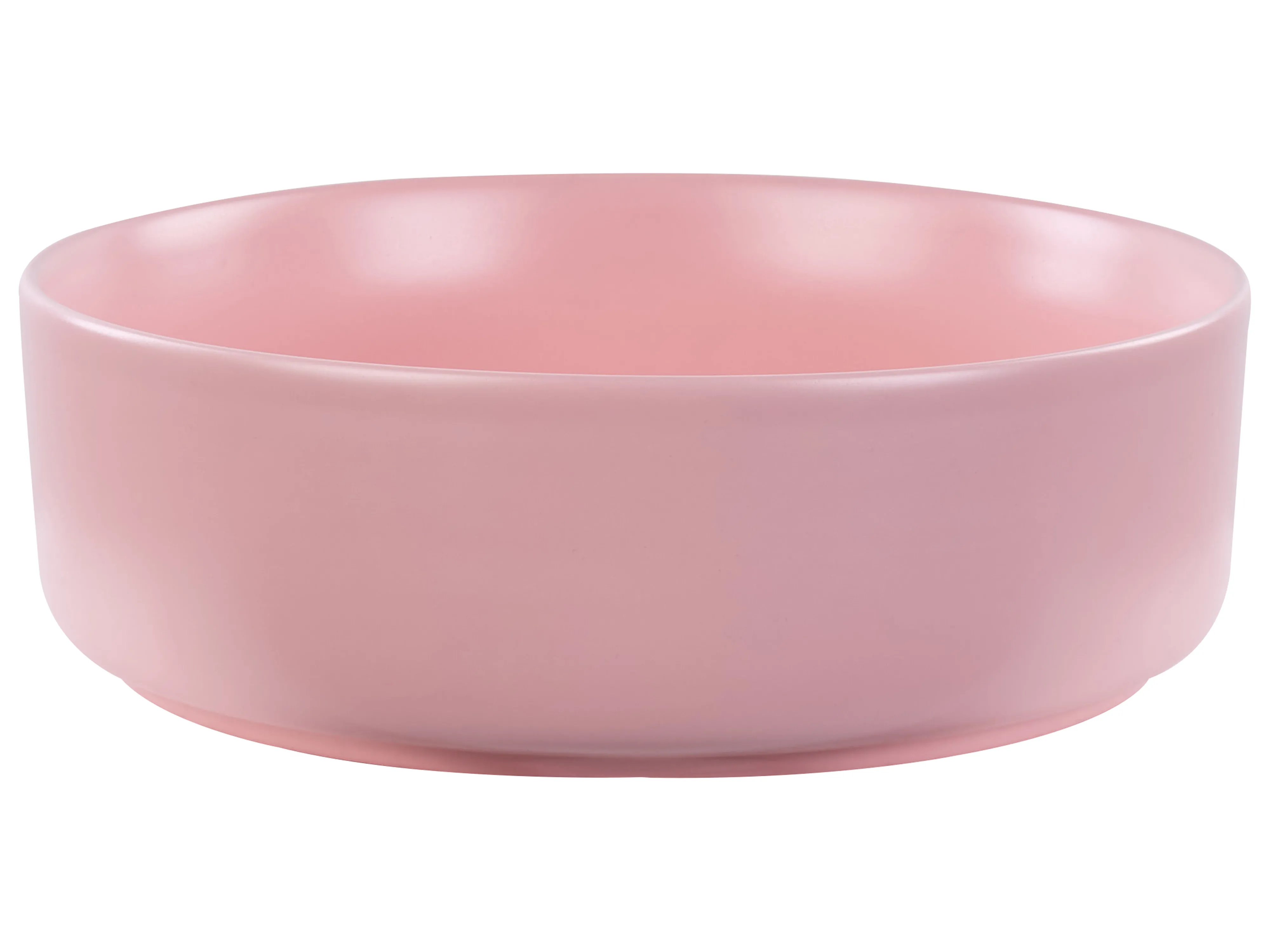 Wastafel voor aanrechtblad GUDAR ⌀ 37 cm Keramiek Roze