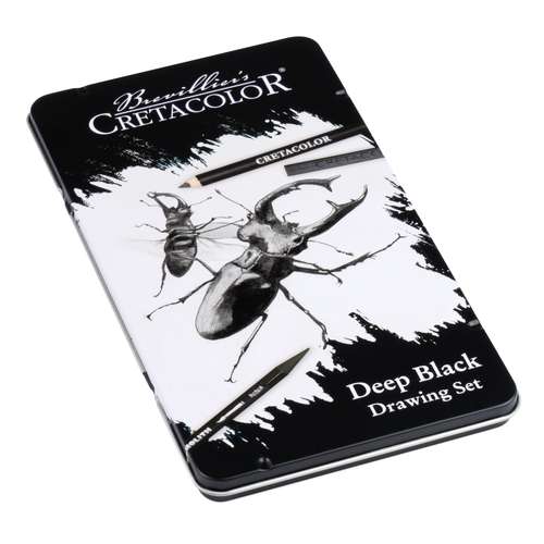CRETACOLOR® Deep Black Zeichen- und Skizzierset
