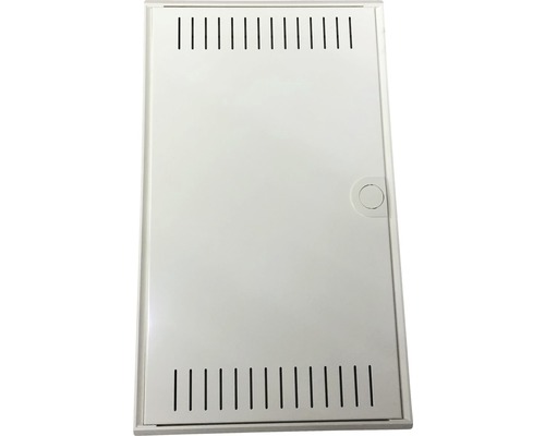 Hager VA36NW kleine verdeelkast volta Multimedia IP30 opbouw kunststof 3-rij met gesleufde plaatstalen deur BxHxD 305x515x96,5 mm grijs