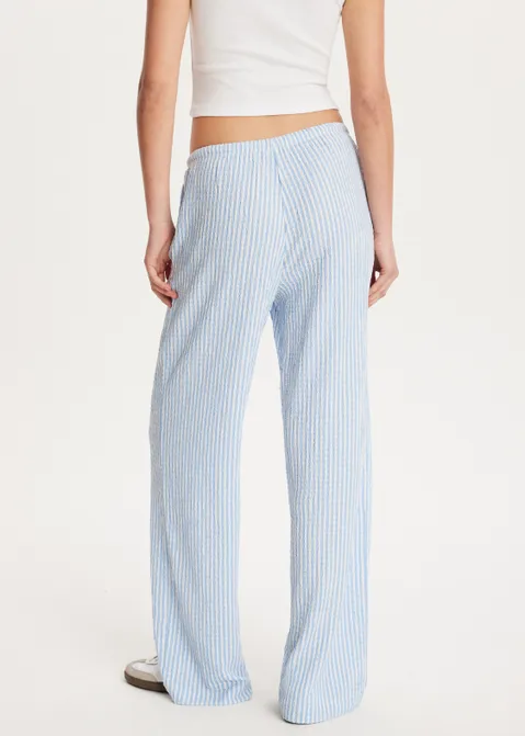 Rechte broek met structuur assorti (ASSOR)