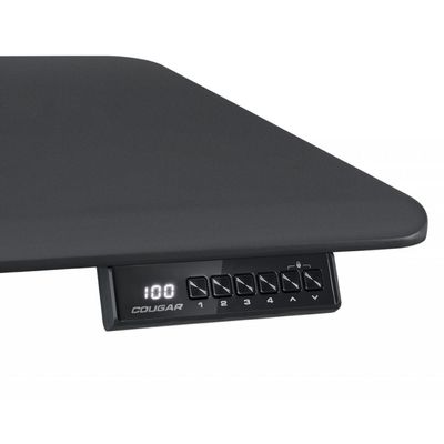 Cougar ROYAL MOSSA - Bureau gaming assis/debout - réglage électrique - L120 cm - noir