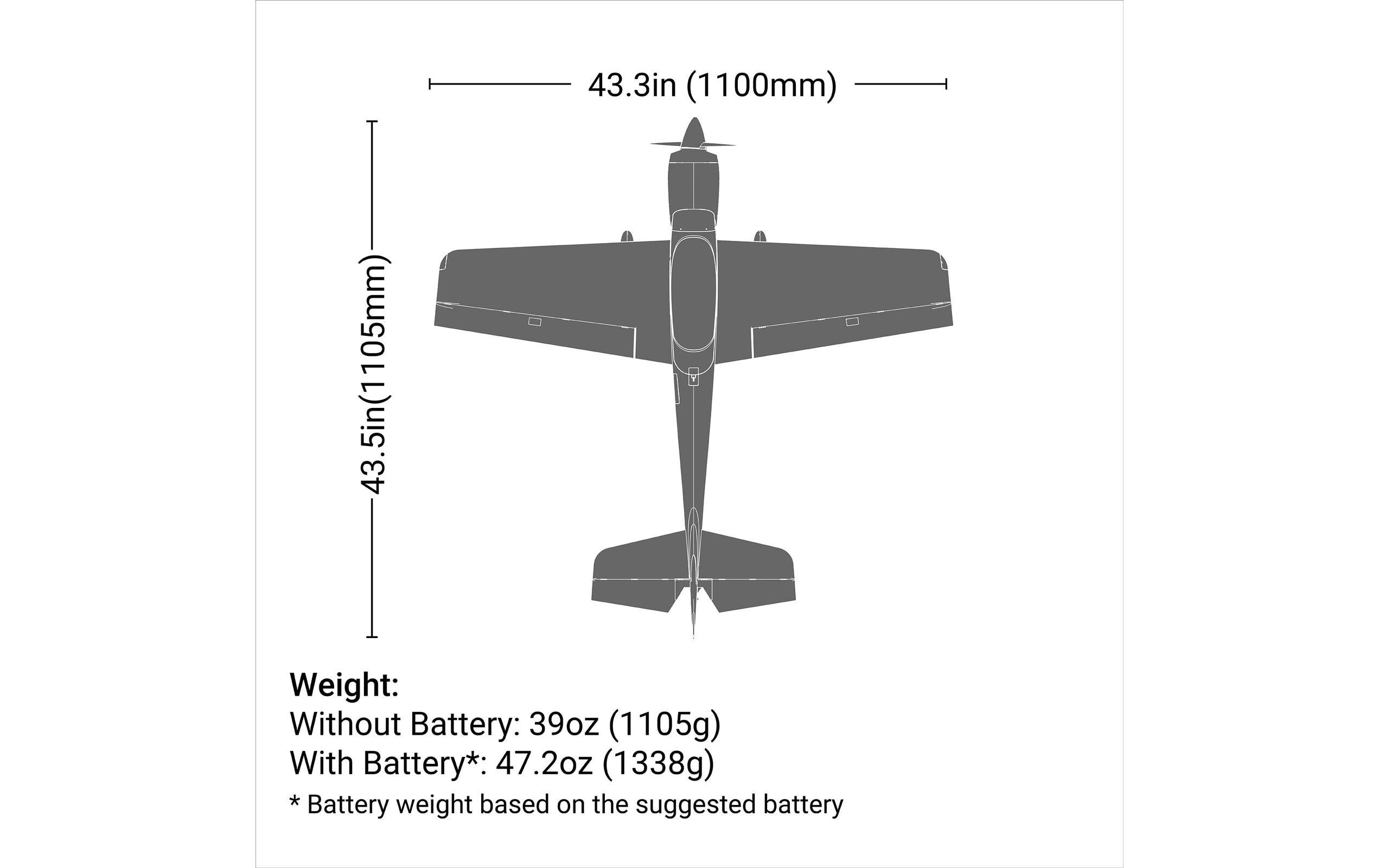 Flugzeug Sportix 1100 mm PNP<br>Sportflugzeug mit hervorragendem Look und angenehmen Handling