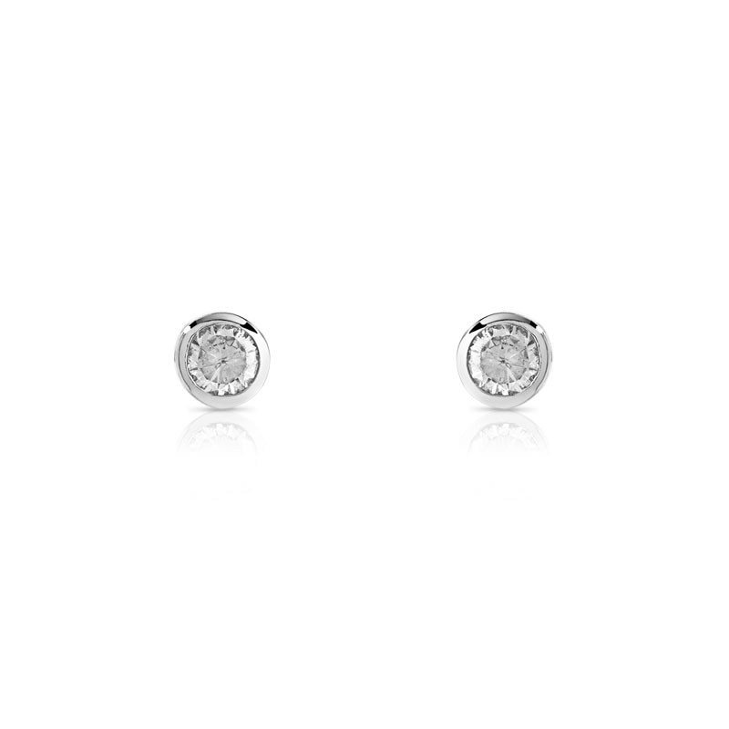 Boucles d'oreilles argent zirconias