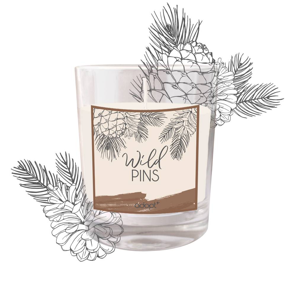 Wild pins Bougie essentielle 100g