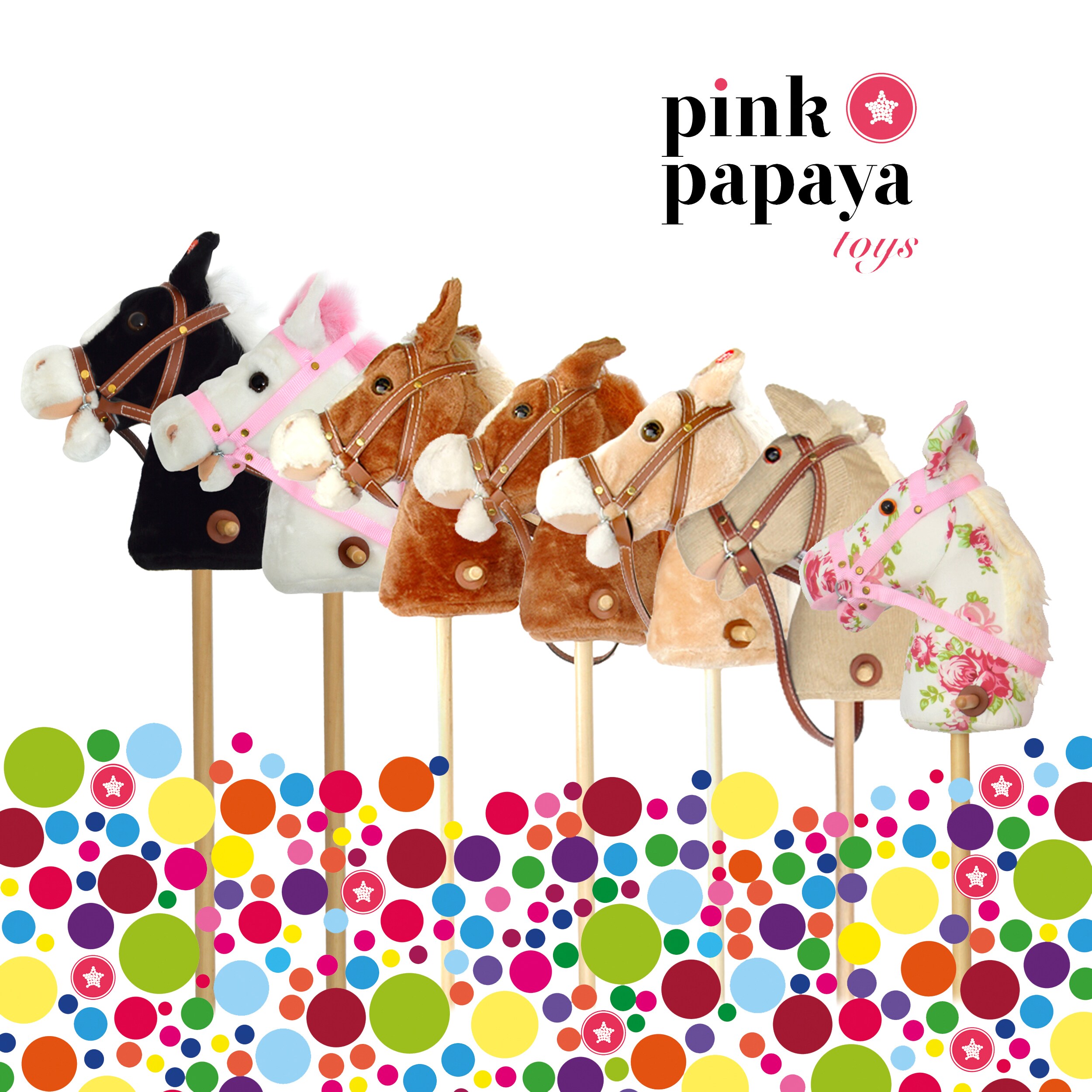 Pink Papaya Steckenpferd mit Sound Lilly