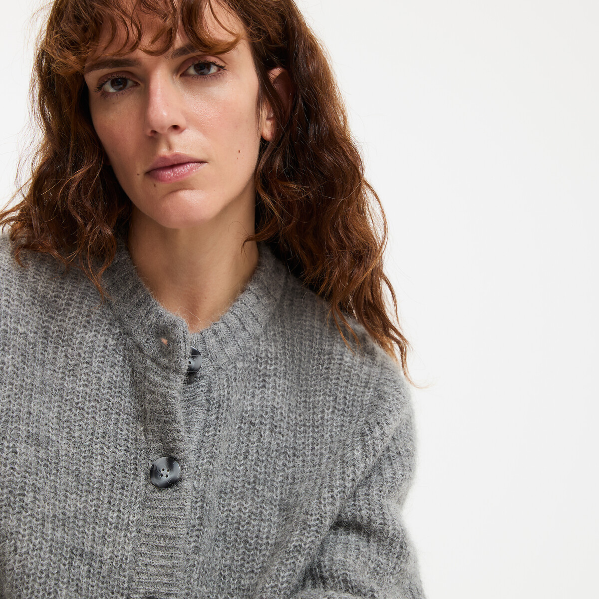 COLEÇÕES LA REDOUTE<br>Colete em malha mista de alpaca, Assinatura AMBROISE