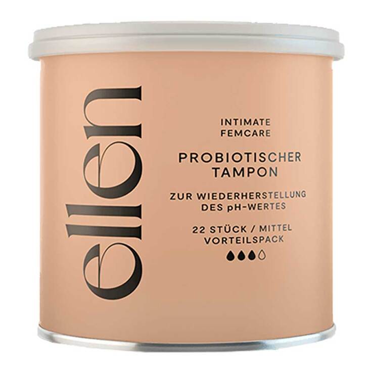 Ellen probiotischer Tampon mittel Eco, 22 St