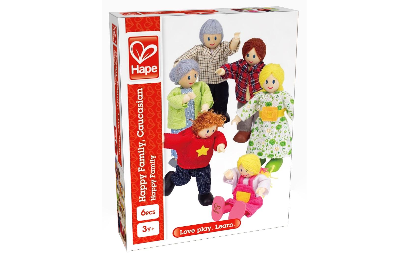 Puppenfamilie – Happy FamilyZubehör für Puppenhäuser aus Holz