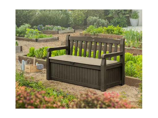 Banc de jardin extérieur avec coffre de rangement GardenBench Box