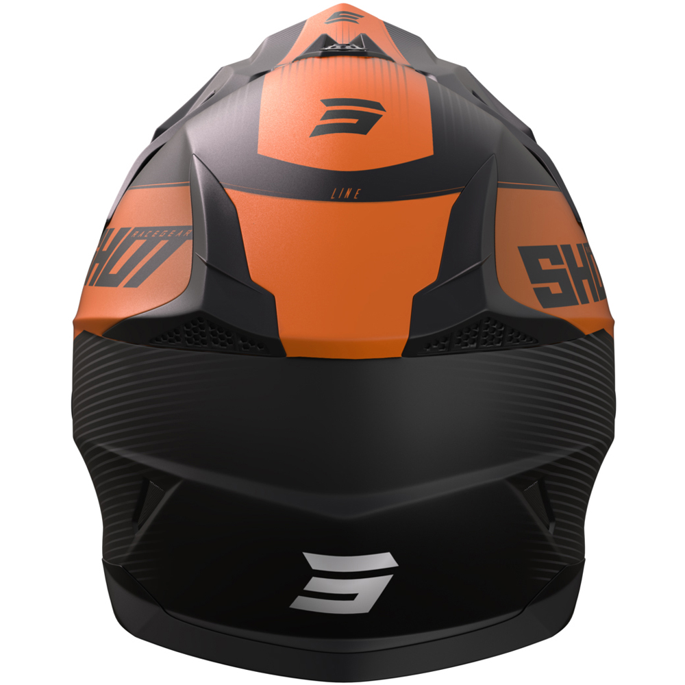 Shot - Casque Pulse Line Noir Mat / Orange fluo