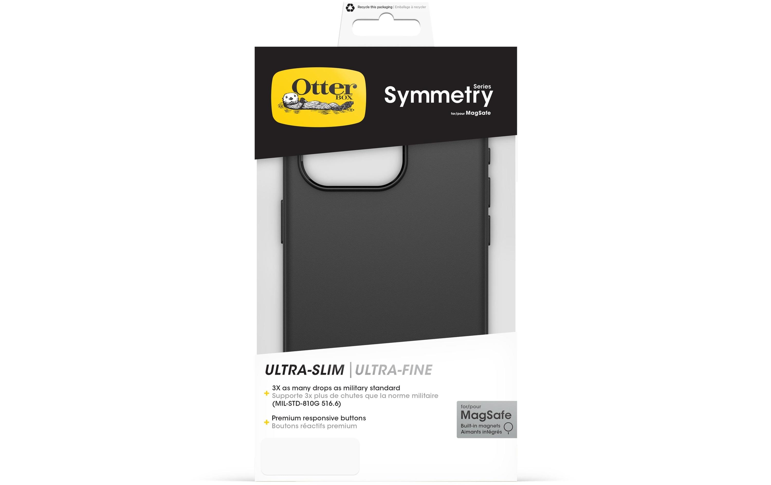 Back Cover Symmetry iPhone 15 Pro SchwarzSchutzhülle für das Apple iPhone 15 Pro mit MagSafe Lademöglichkeit