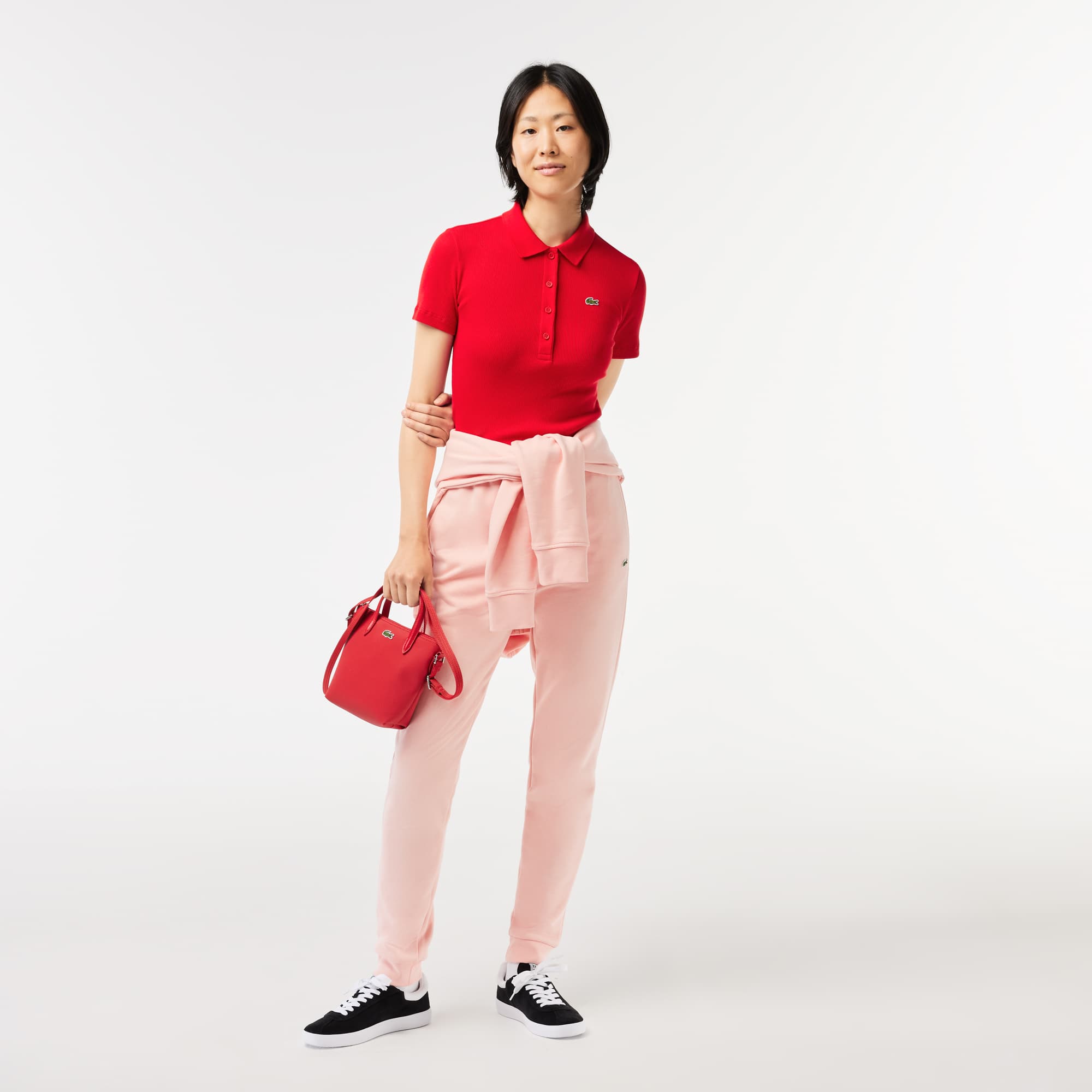Pantalon de survêtement Jogger femme Lacoste en molleton Pantalons de survêtement - Rose - Lacoste - Femme