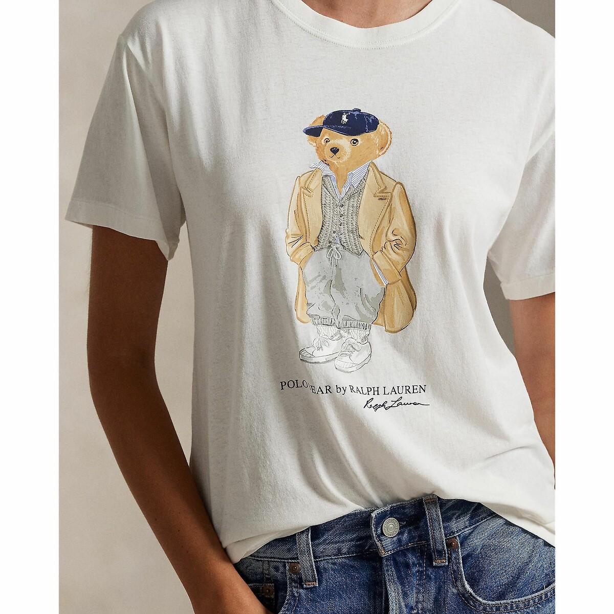 POLO RALPH LAUREN<br>Camiseta com ronde hals en korte mouwen, Cerveja