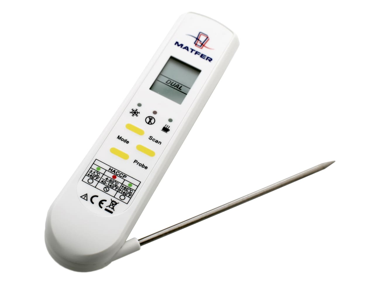 Thermomètre duo infrarouge   sonde - -55°C à  330°C - Matfer