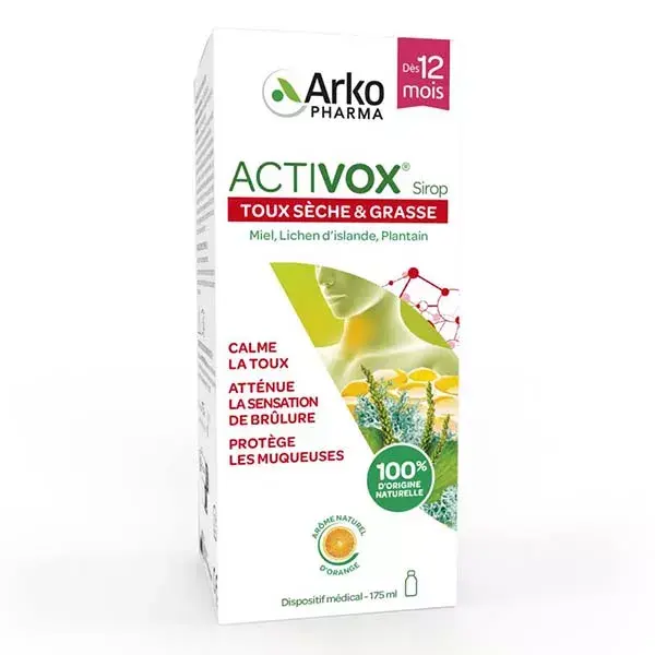 Xarope para garganta e tosse Arkopharma Activox 175ml