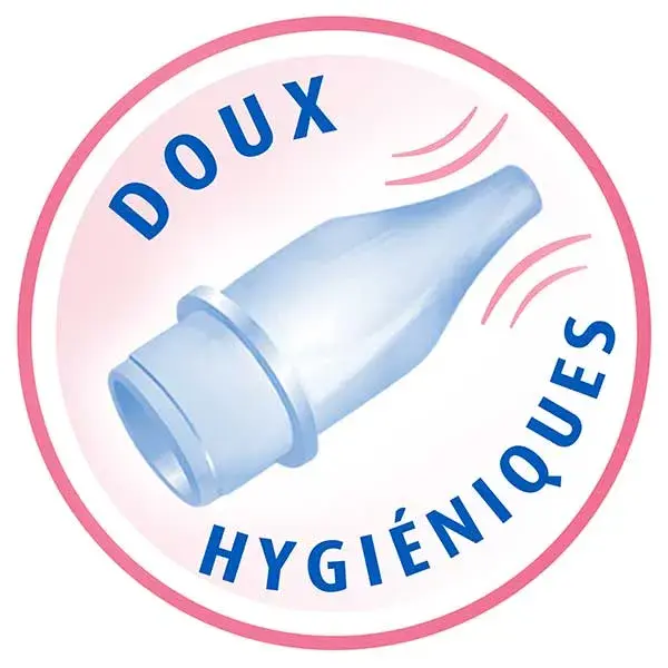 Protetores de ponta descartáveis ProRhinel (20 unidades) + Solução salina fisiológica (30 frascos de dose única)