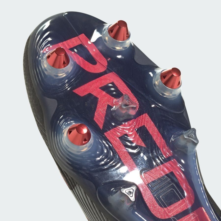adidas Predator Elite Laceless SG Stealth Victory - Noir/Gris/Lucid Red