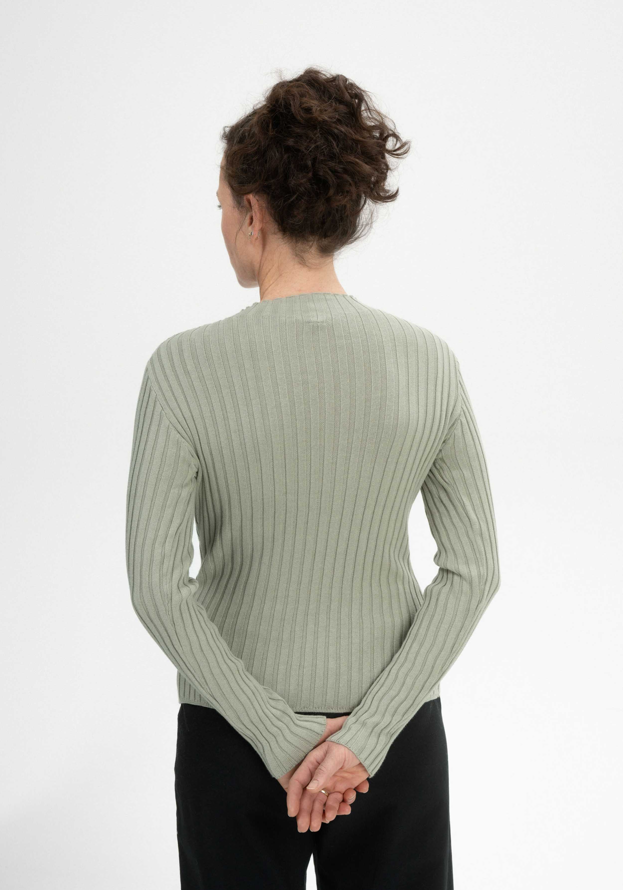 Mela Strickpullover Namari Knit Green Clay