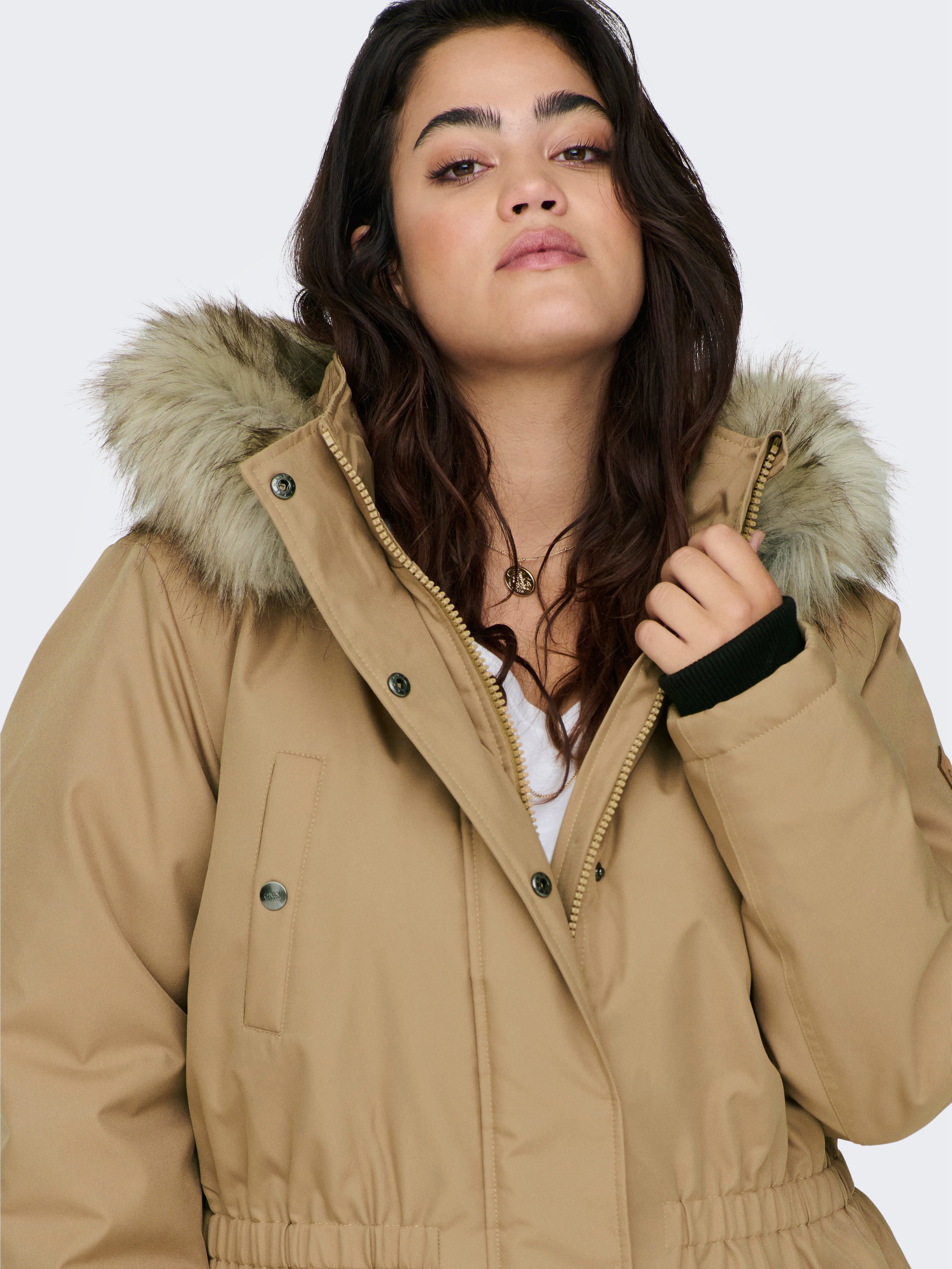 CARIRENA Langer Parka Tigers Eye