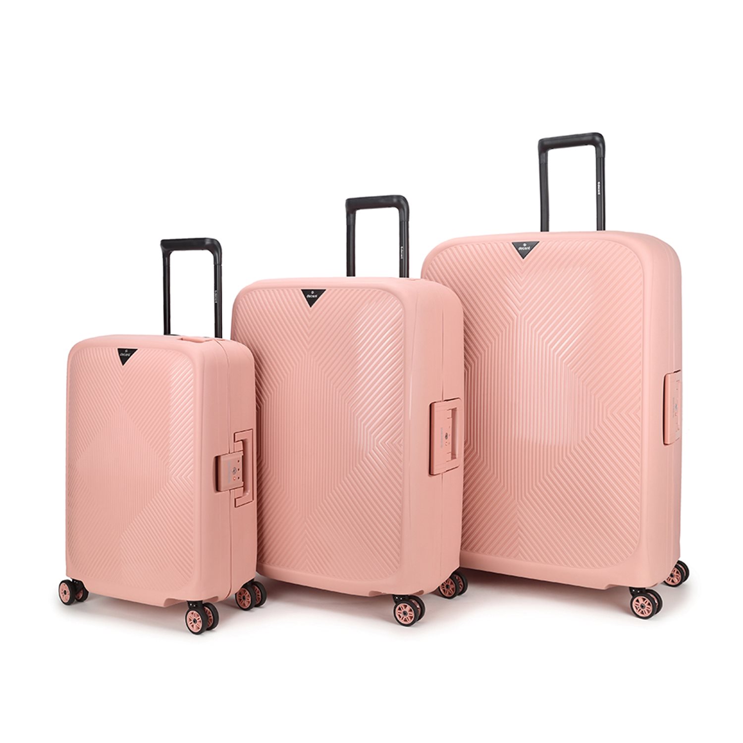 Decent Axiss-Fix 4 Wiel Cabin Trolley 55 licht roze