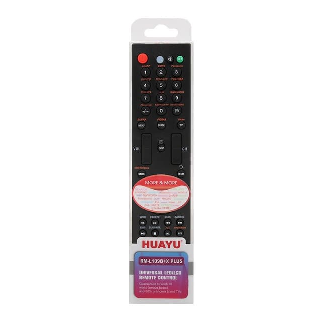 HUAYU RM-L1098+X PLUS TV fjernbetjening Erstatning for LCD LED