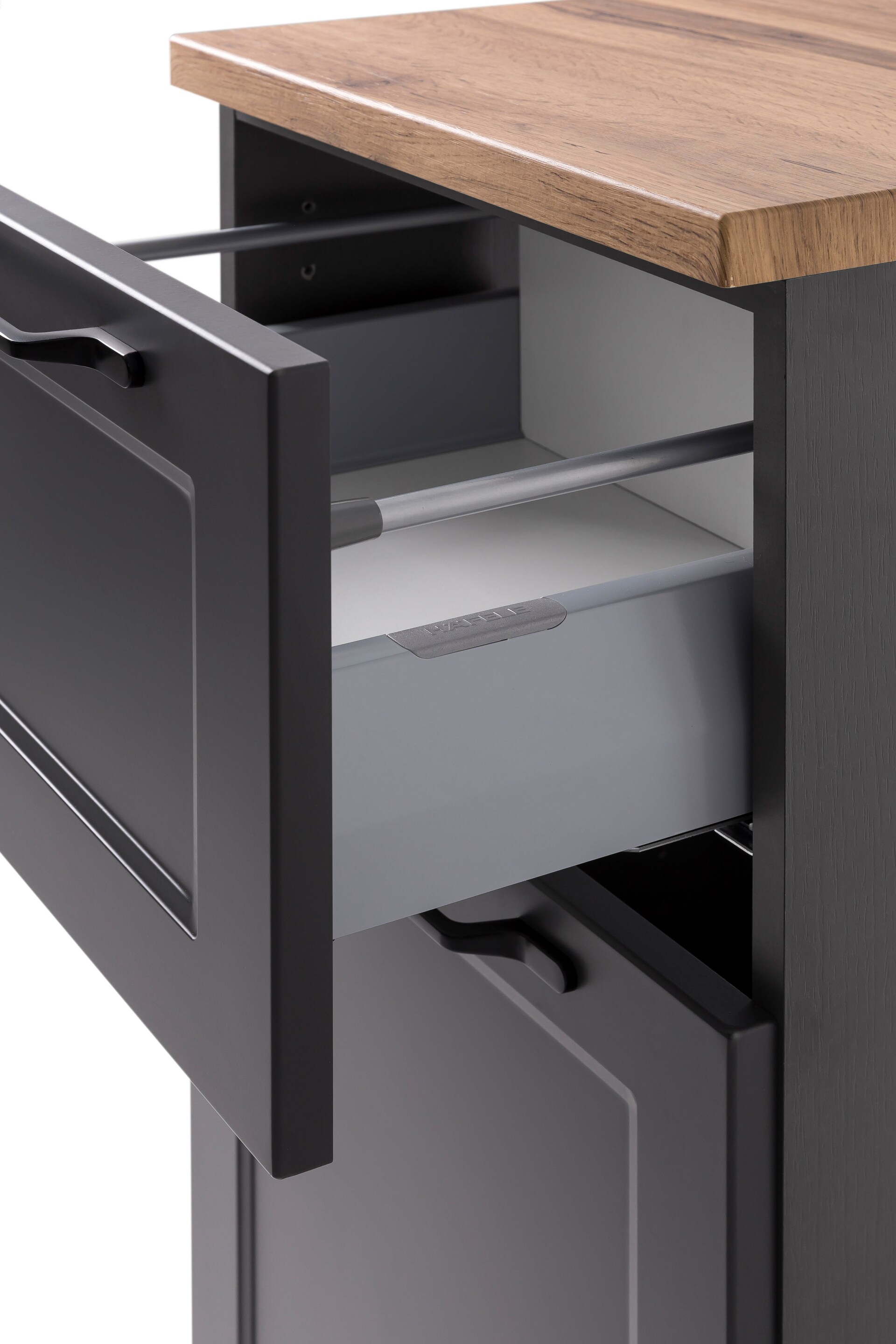 Unterschrank Lüttich grau B/H/T 40x79x35 cm