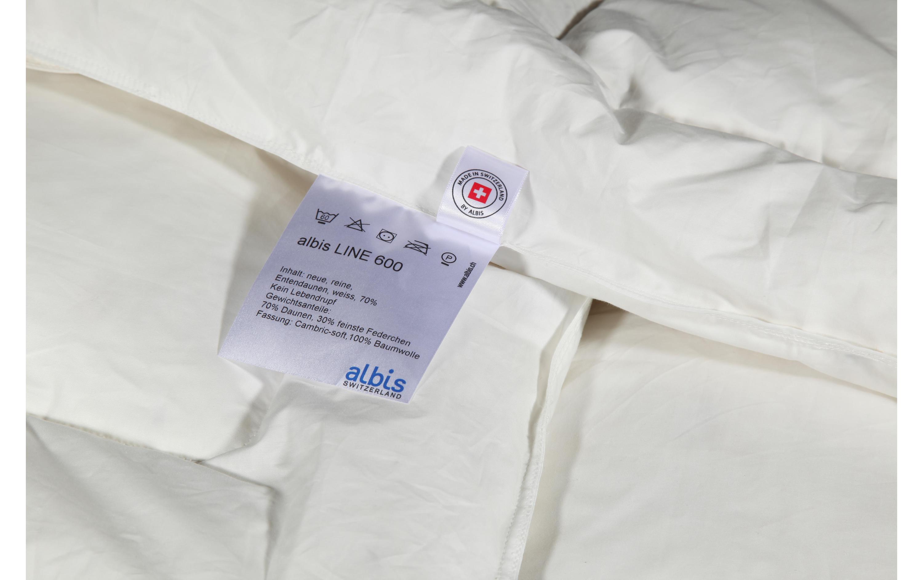 Albis Line 600 Ganzjahresdaunenduvet 160 x 210 cm<br>Duvet