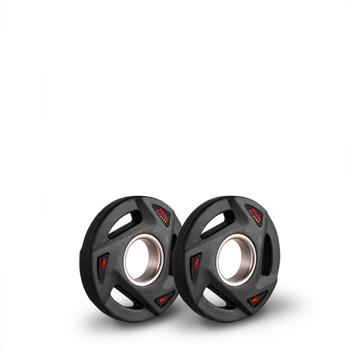 Conjunto de 2 anilhas de 1,25 kg com diâmetro interno de 51 mm Fitfiu