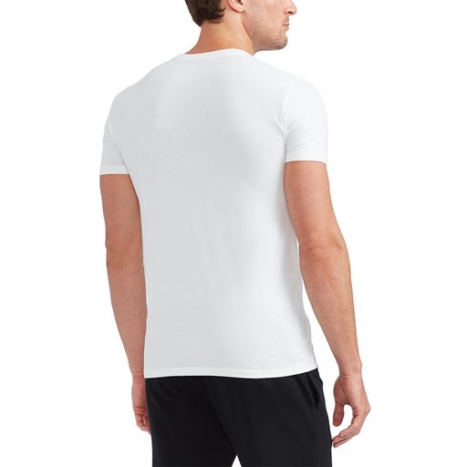 Ralph Lauren Slim Crewneck 3-pak Undertrøjer, White/Black/Andover Heather, M