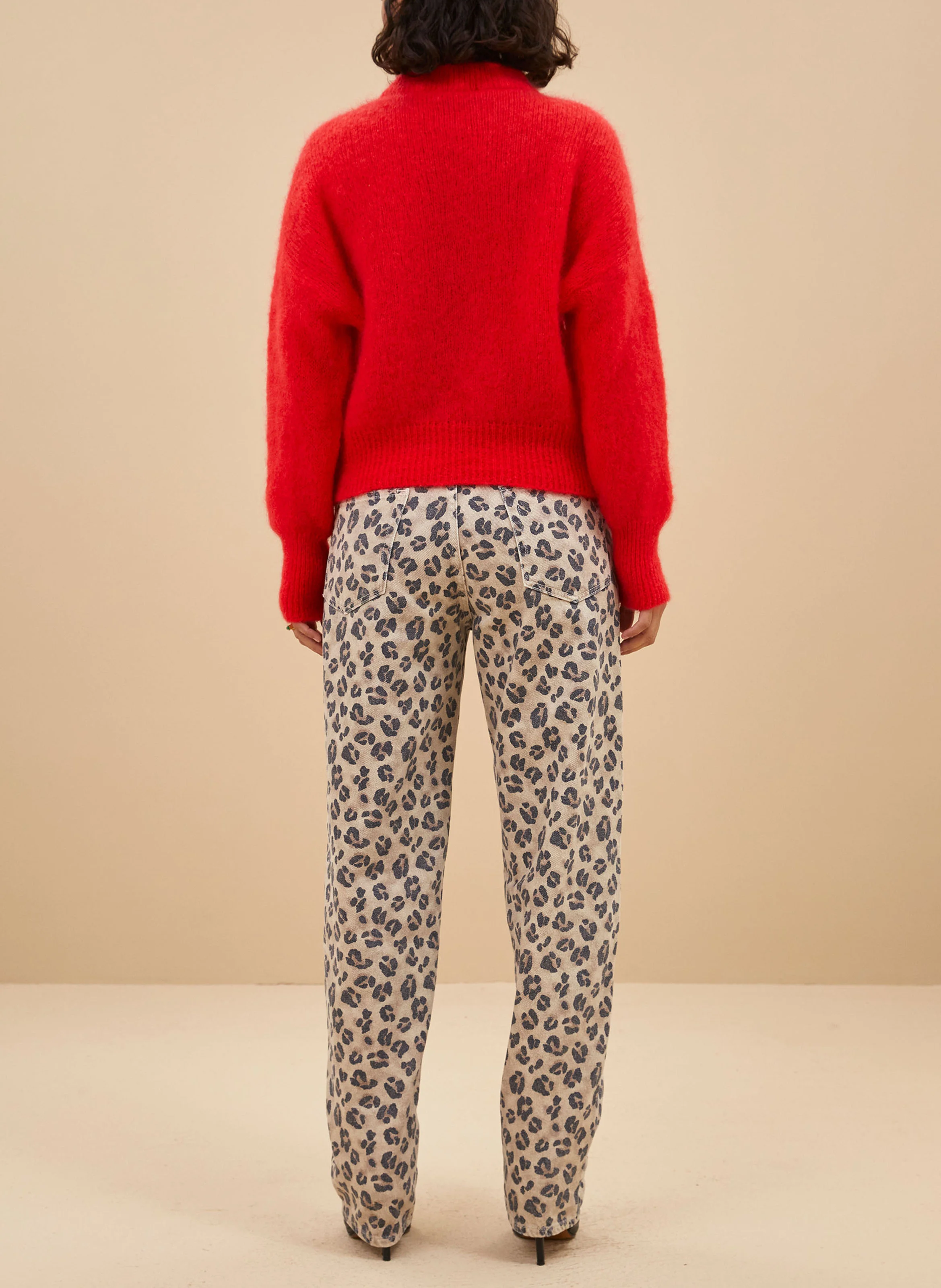 SONNY - Pull col rond en laine mélangée | Rouge