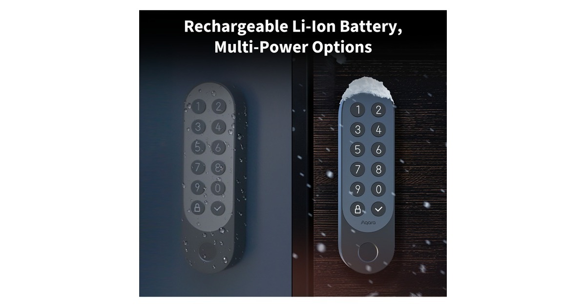 AqaraSmart Lock U200 Kit elektronisch deurslot  (Wit, Thread, Bluetooth 5.1, NFC)
