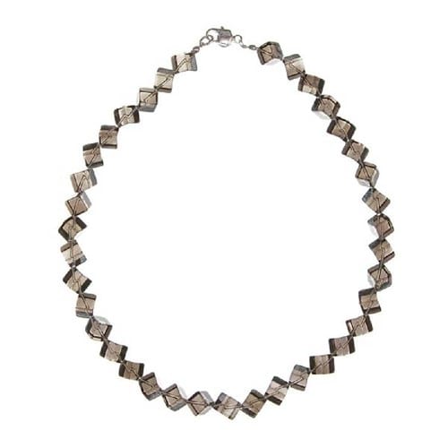 Collier cristal fumé
