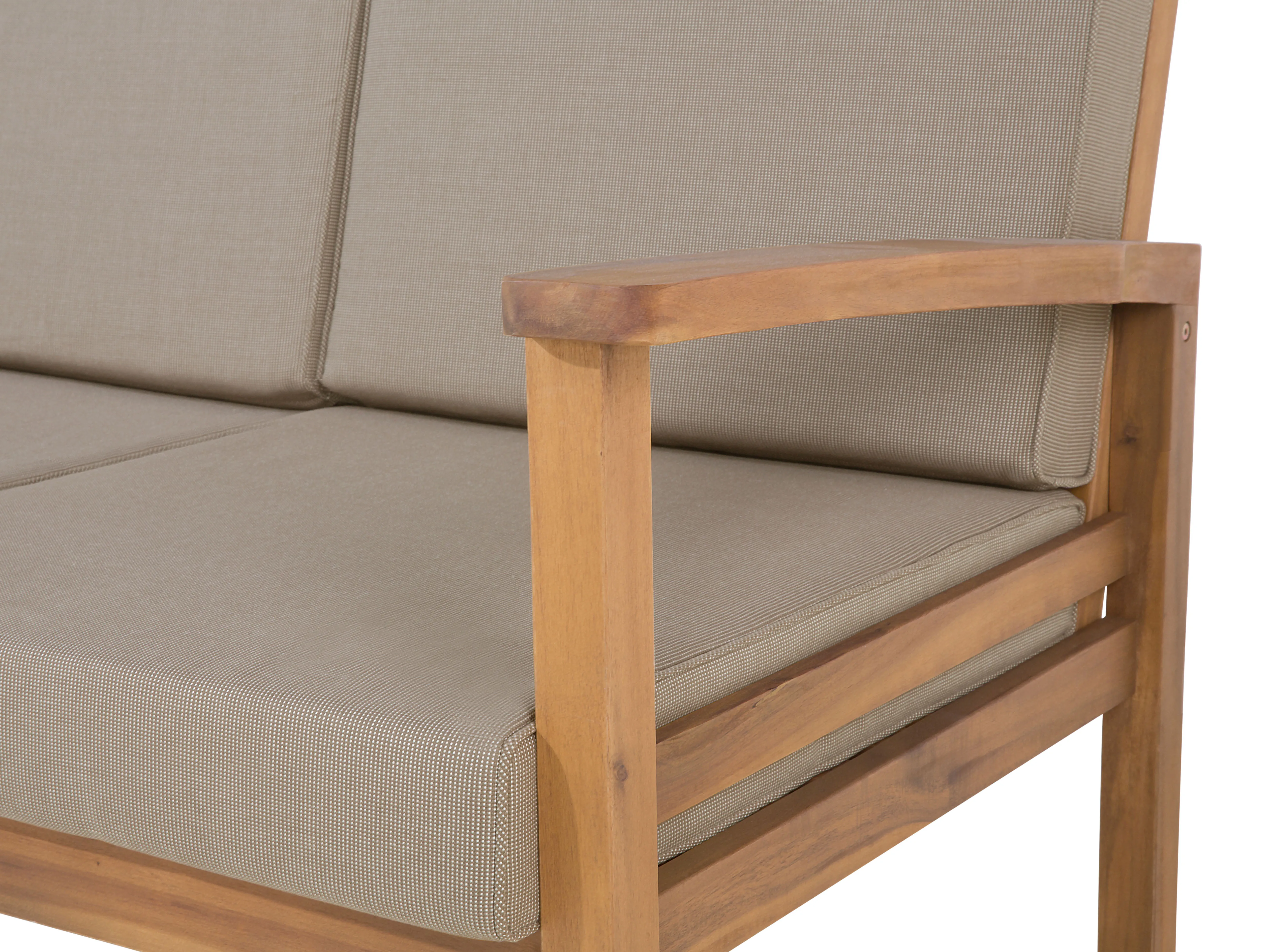Loungeset met tafel 4-zits MANILA Gecertificeerd acaciahout Lichtbruin