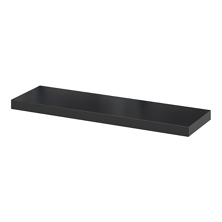 Tablette murale avec fixation invisible Form Cusko noir 80 cm