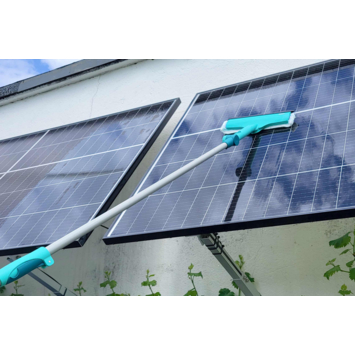 Leifheit Raamwisser 3in1 28 cm met Telescoopsteel (110 - 190 cm) en Draaiknop Click System