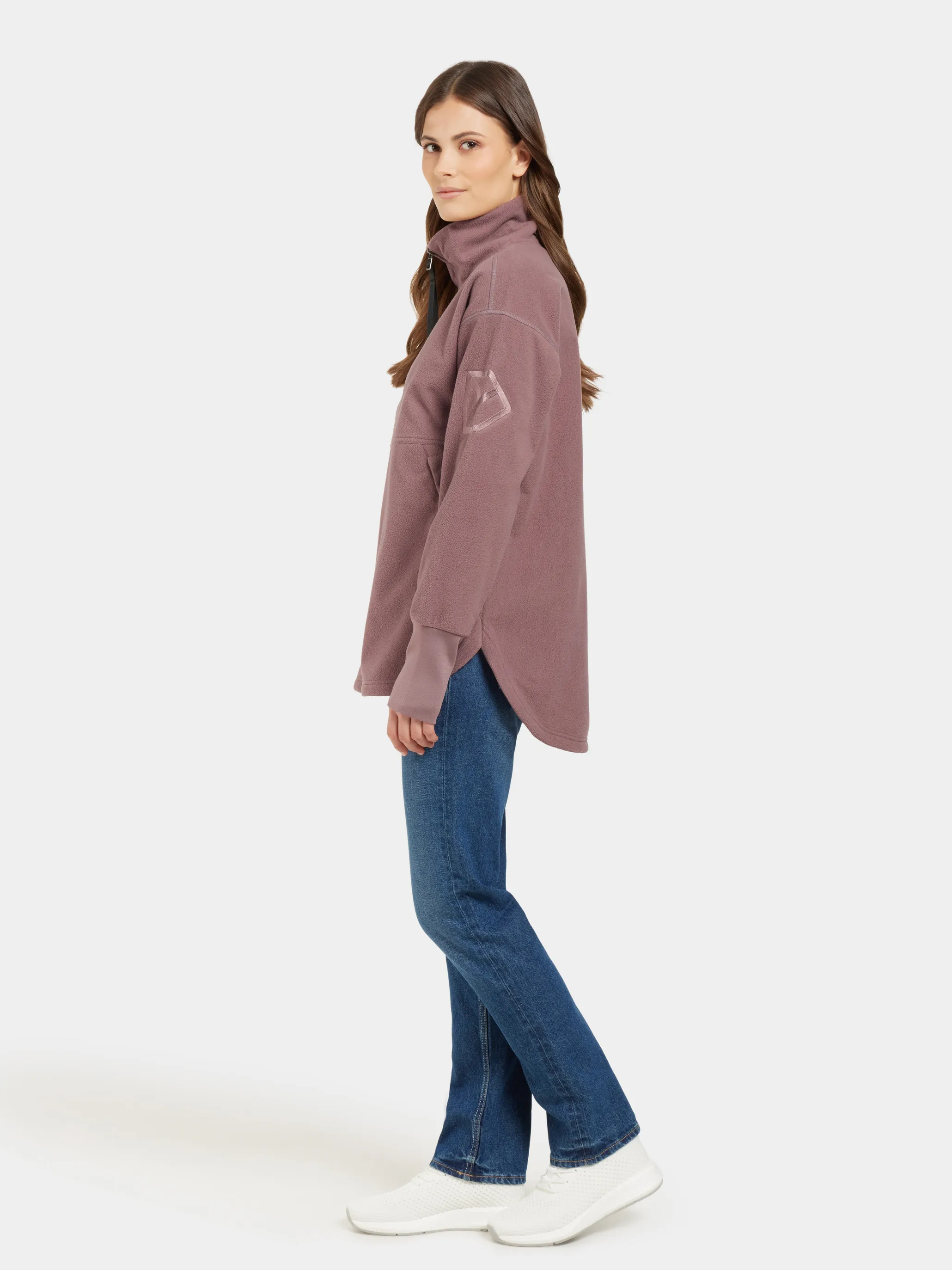 Didriksons Women's Ronja Full Zip Faded Wine