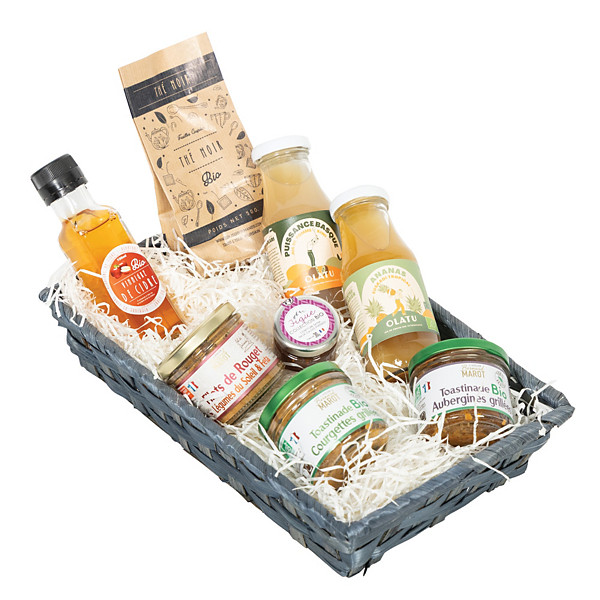 Colis gourmand Panier Bio, végétarien et sans alcool