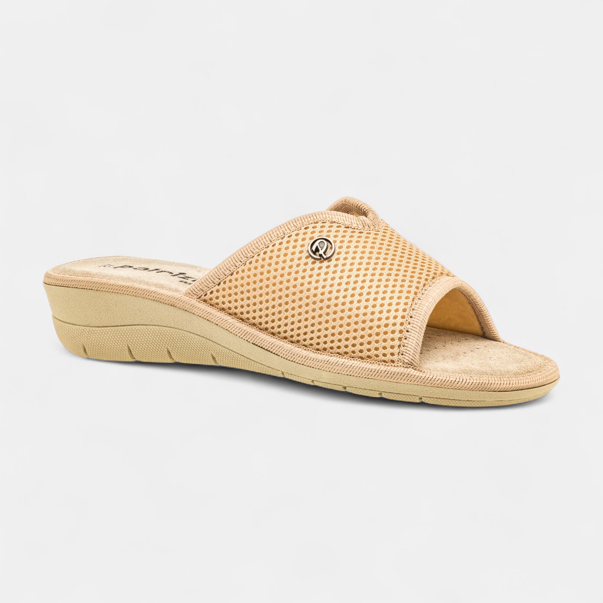 Pantoufles mules Femme beige