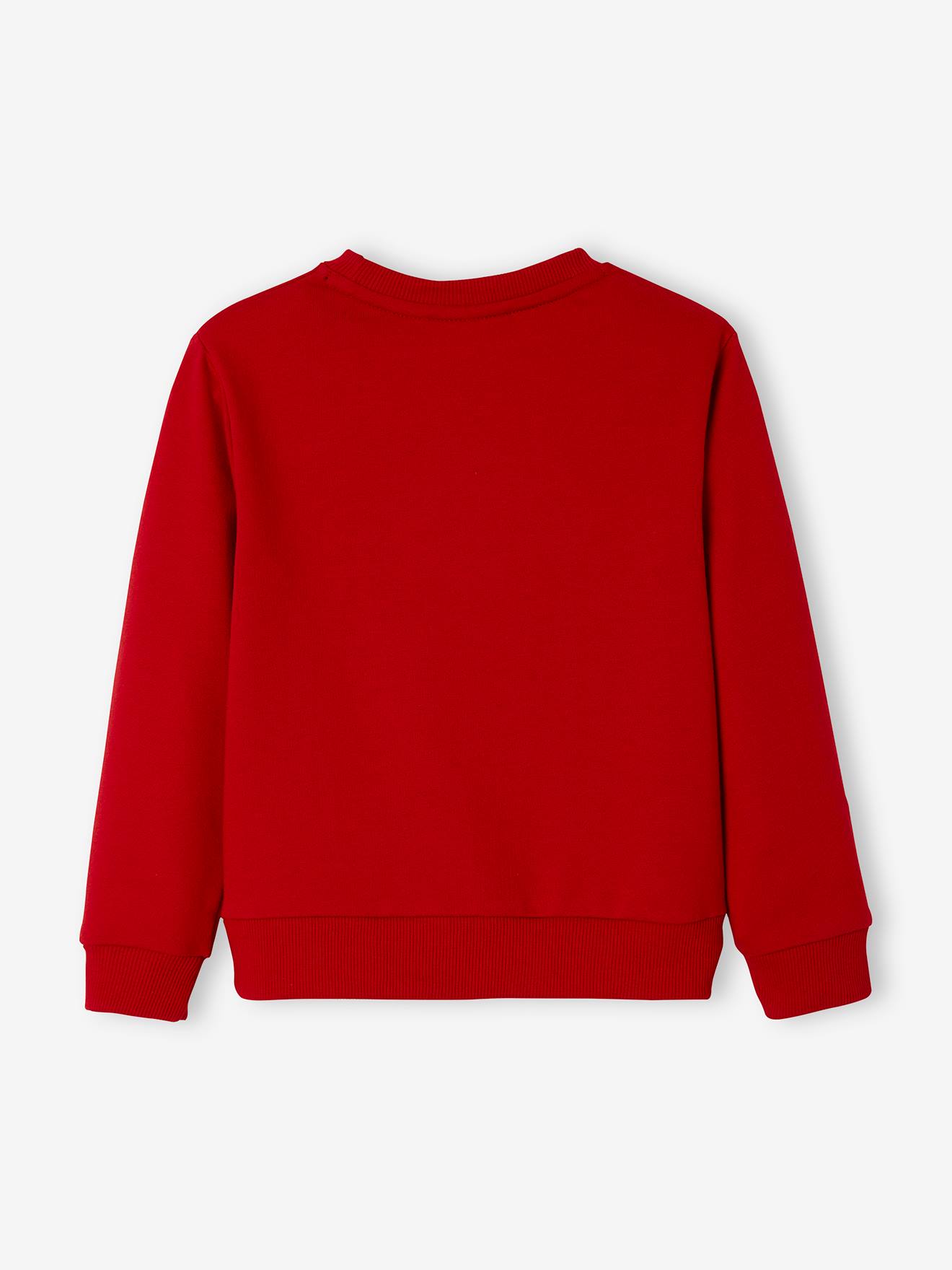 Moletom de lã vermelho vivo liso do Homem-Aranha® com estampas.